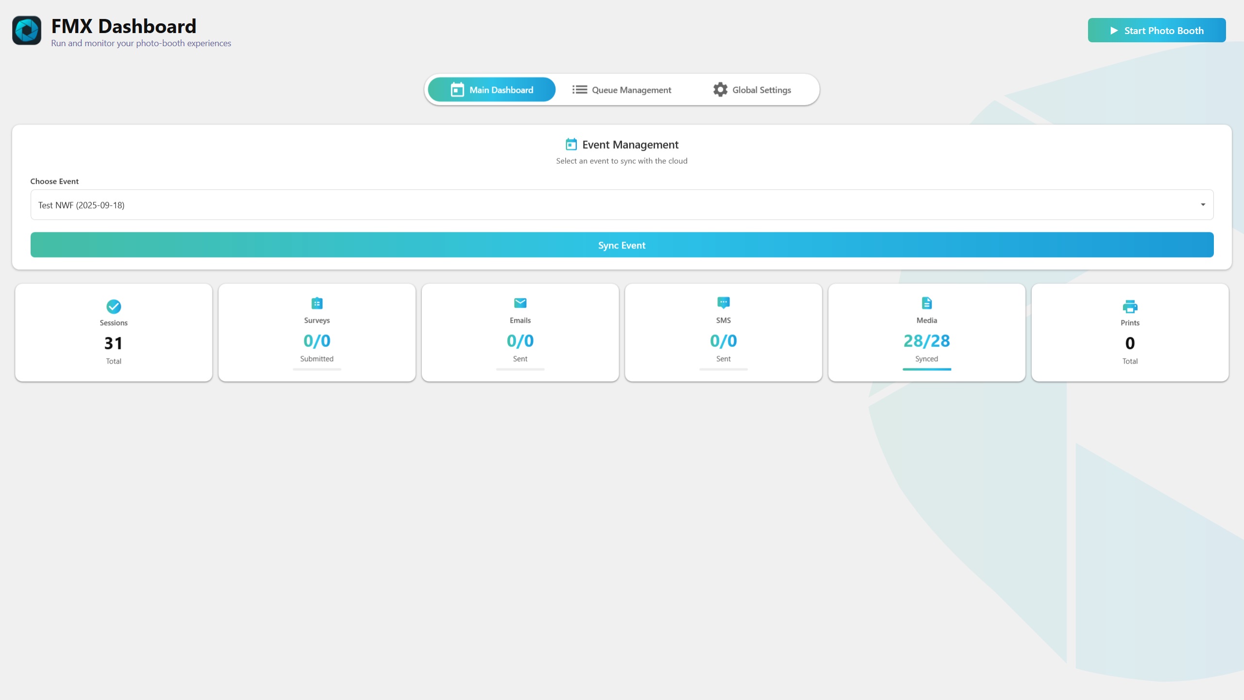 Main Dashboard